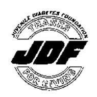 JDF JUVENILE DIABETES FOUNDATION THANKS FOR GIVING