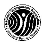 NATIONAL OSTEOPOROSIS FOUNDATION PROFESSIONAL PARTNERS NETWORK