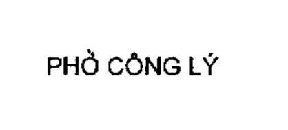 PHO CONG LY