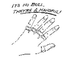 IT'S NO BULL, THEY'RE A HANDFUL!