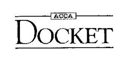 ACCA DOCKET