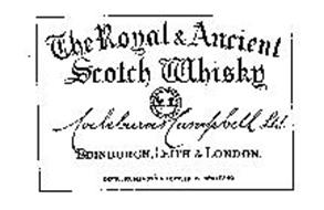 THE ROYAL & ANCIENT SCOTCH WHISKY COCKBURN & CAMPBELL LTD. EDINBURGH, LEITH & LONDON. DISTILLED, BLENDED & BOTTLED IN SCOTLAND