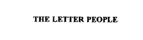 THE LETTER PEOPLE