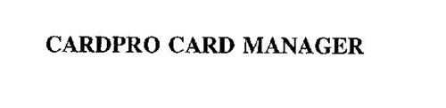 CARDPRO CARD MANAGER