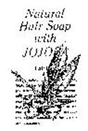 NATURAL HAIR SOAP WITH JOJOBA HAIR CARE WITH A NATURAL SOAP SURFACTANT BASE, 