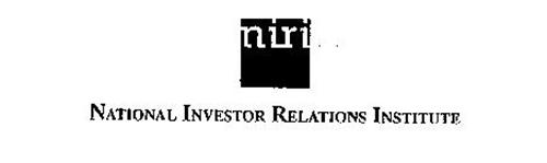 NIRI NATIONAL INVESTOR RELATIONS INSTITUTE