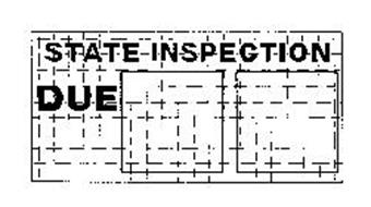 STATE INSPECTION DUE