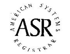 AMERICAN SYSTEMS REGISTRAR ASR