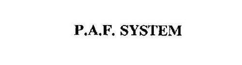 P.A.F. SYSTEM