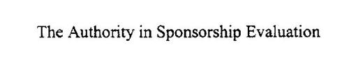 THE AUTHORITY IN SPONSORSHIP EVALUATION