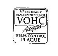 VETERINARY ORAL HEALTH COUNCIL VOHC ACCEPTED HELPS CONTROL PLAQUE
