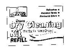 CUSTOM CLEANER HOME DRY CLEANING KIT WORKS IN YOUR DRYER REFILL REFRESHES REMOVES SPOTS ELIMINATES ODORS