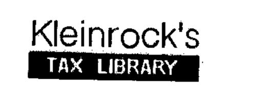 KLEINROCK'S TAX LIBRARY
