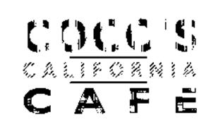 COCO'S CALIFORNIA CAFE