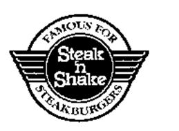 STEAK N SHAKE FAMOUS FOR STEAKBURGERS
