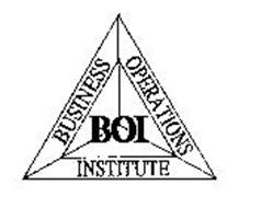 BOI BUSINESS OPERATIONS INSTITUTE