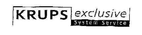 KRUPS EXCLUSIVE SYSTEM SERVICE