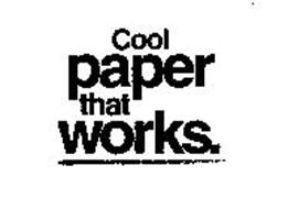 COOL PAPER THAT WORKS.
