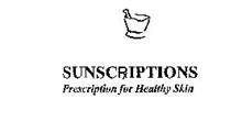 SUNSCRIPTIONS PRESCRIPTION FOR HEALTHY SKIN
