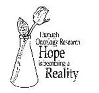 THROUGH ONCOLOGY RESEARCH HOPE IS BECOMING A REALITY AND DESIGN