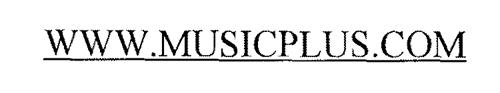WWW.MUSICPLUS.COM