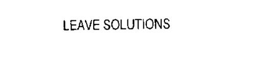 LEAVE SOLUTIONS