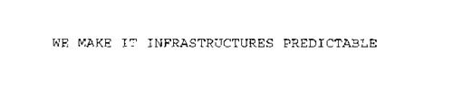 WE MAKE IT INFRASTRUCTURES PREDICTABLE
