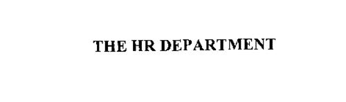 THE HR DEPARTMENT
