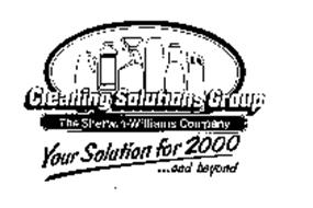 CLEANING SOLUTIONS GROUP THE SHERWIN-WILLAMS COMPANY YOUR SOLUTION FOR 2000...AND BEYOND
