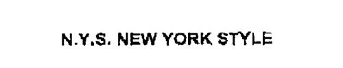 N.Y.S. NEW YORK STYLE