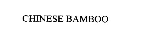 CHINESE BAMBOO