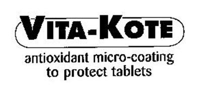 VITA-KOTE ANTIOXIDANT MICRO- COATING TO PROTECT TABLETS