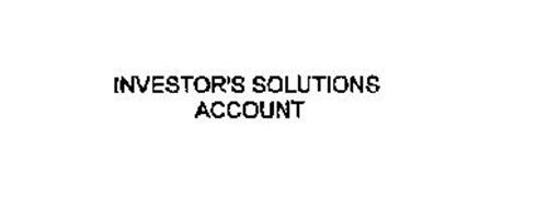 INVESTOR'S SOLUTIONS ACCOUNT