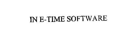 IN E-TIME SOFTWARE