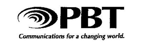 PBT COMMUNICATIONS FOR A CHANGING WORLD.