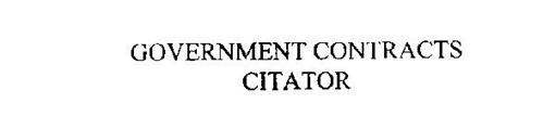 GOVERNMENT CONTRACTS CITATOR