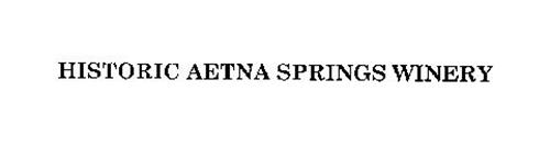 HISTORIC AETNA SPRINGS WINERY
