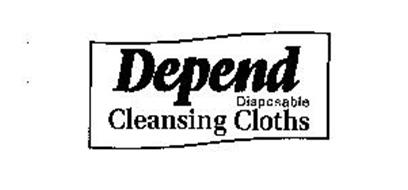 DEPEND DISPOSABLE CLEANSING CLOTHS