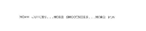 MORE JUICES...MORE SMOOTHIES...MORE FUN