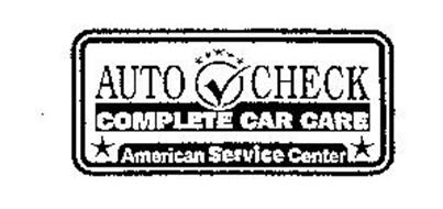 AUTO CHECK COMPLETE CAR CARE AMERICAN SERVICE CENTER