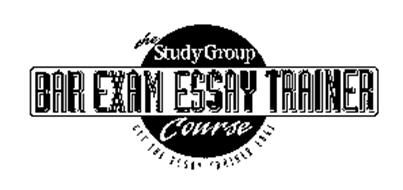 THE STUDY GROUP BAR EXAM ESSAY TRAINER COURSE GET THE ESSAY TRAINER EDGE
