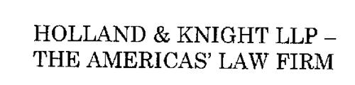 HOLLAND & KNIGHT LLP -THE AMERICAS' LAWFIRM