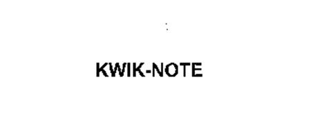 KWIK-NOTE