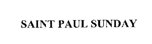 SAINT PAUL SUNDAY