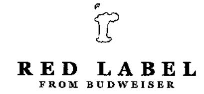 R RED LABEL FROM BUDWEISER