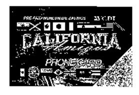 PRE-PAID WORLDWIDE SAVINGS CD! CALIFORNIA AMIGOS PHONECARD