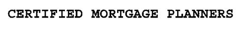 CERTIFIED MORTGAGE PLANNERS