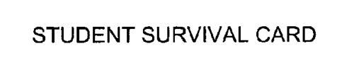 STUDENT SURVIVAL CARD