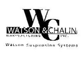 W & C WATSON & CHALIN MANUFACTURING INC. WATSON SUSPENSION SYSTEMS