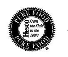 PURE FOOD FROM THE FIELD TO THE TABLE HESCO